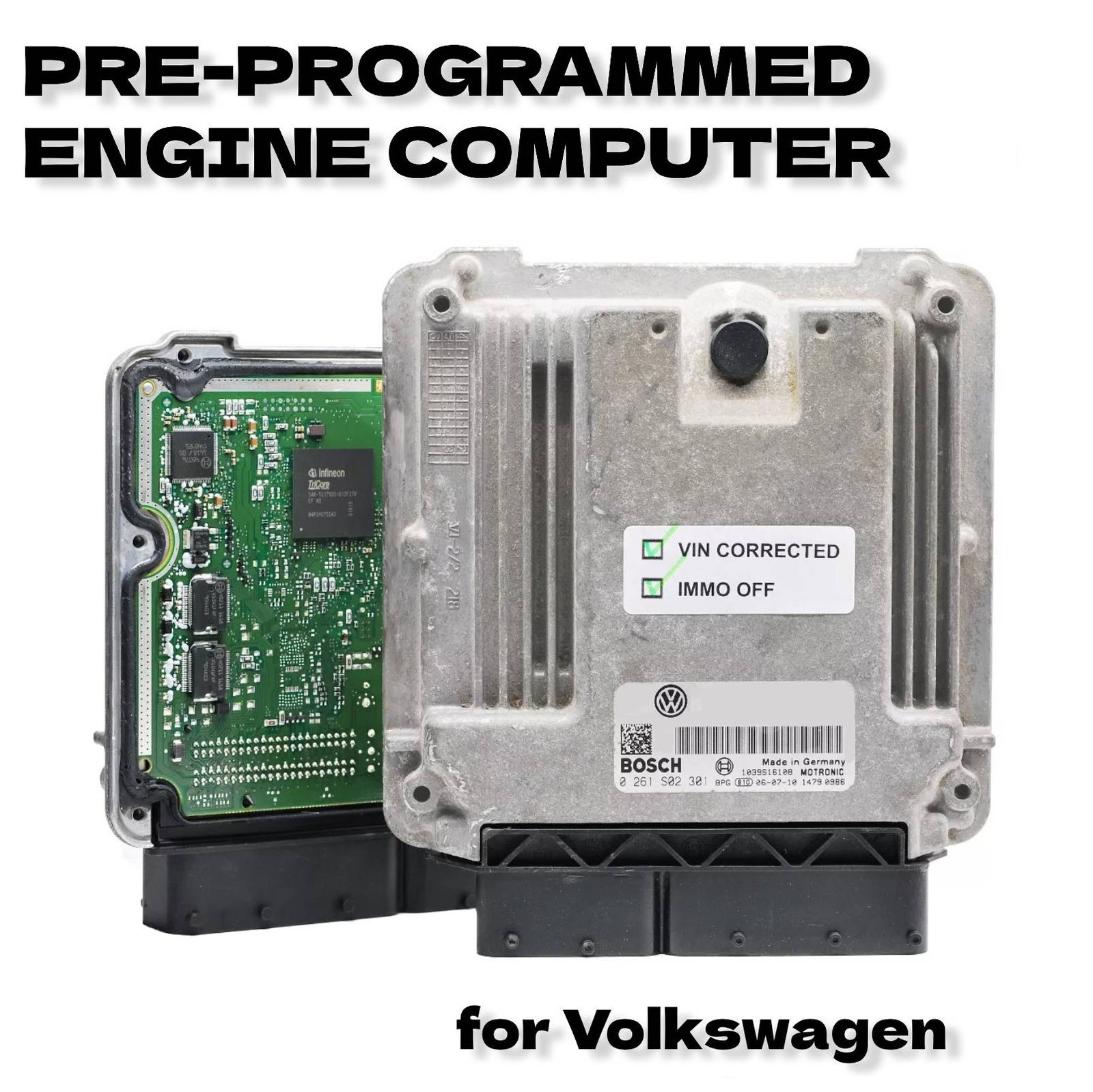 2012-2014 Volkswagen Sportwagen 2.0L ECU 06G906055AA Programmed Plug & Play