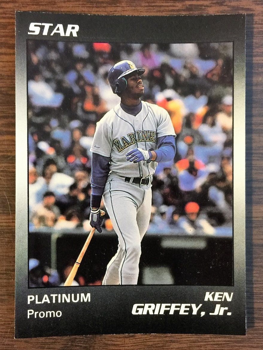 1990 Star Company Ken GriffeyJr Limited Edition PLATINUM Promo Card  200 printed