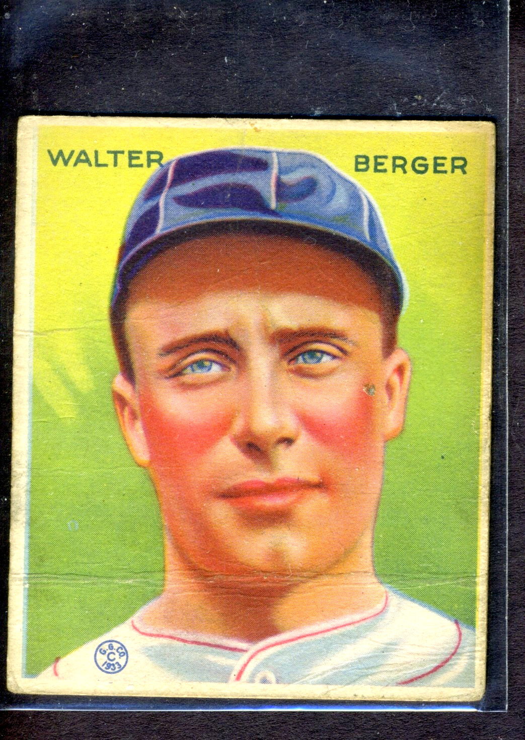 1933 Goudey #98 Wally Berger PR 1933 Goudey #98 Wally Berger PR