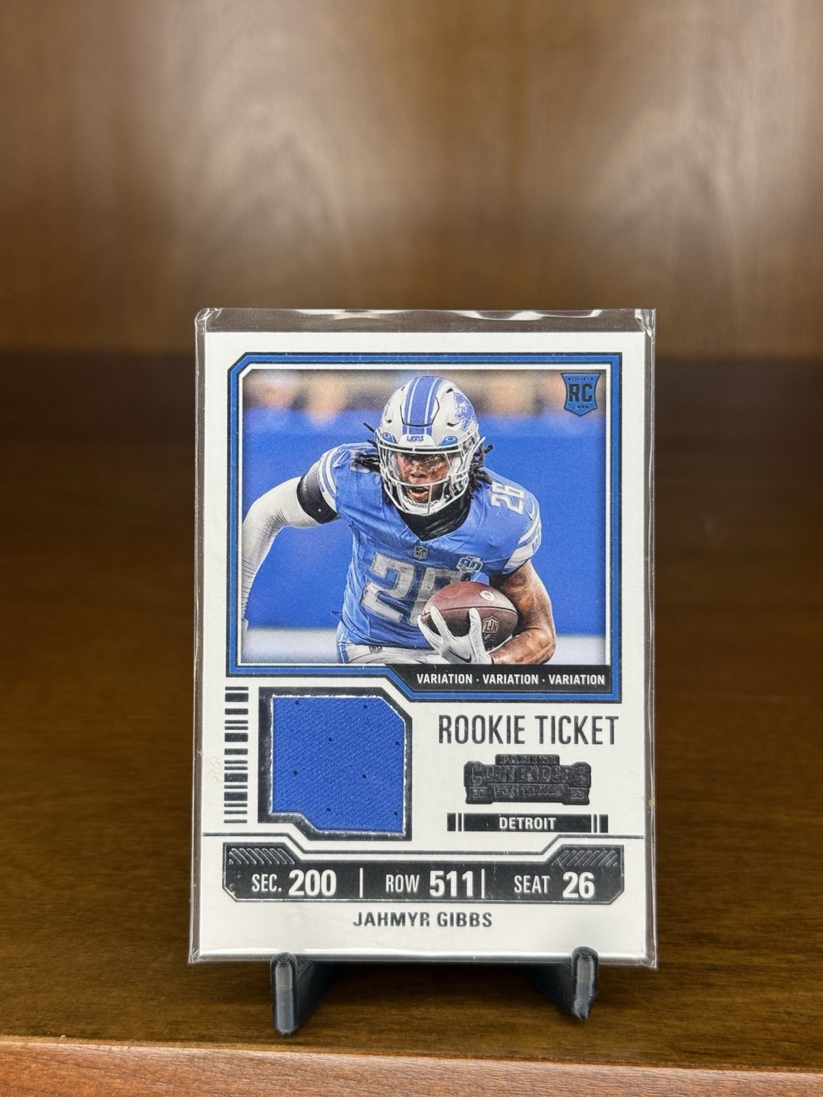 2023 Panini Contenders - Rookie Ticket Swatches Jahmyr Gibbs #TS12V...