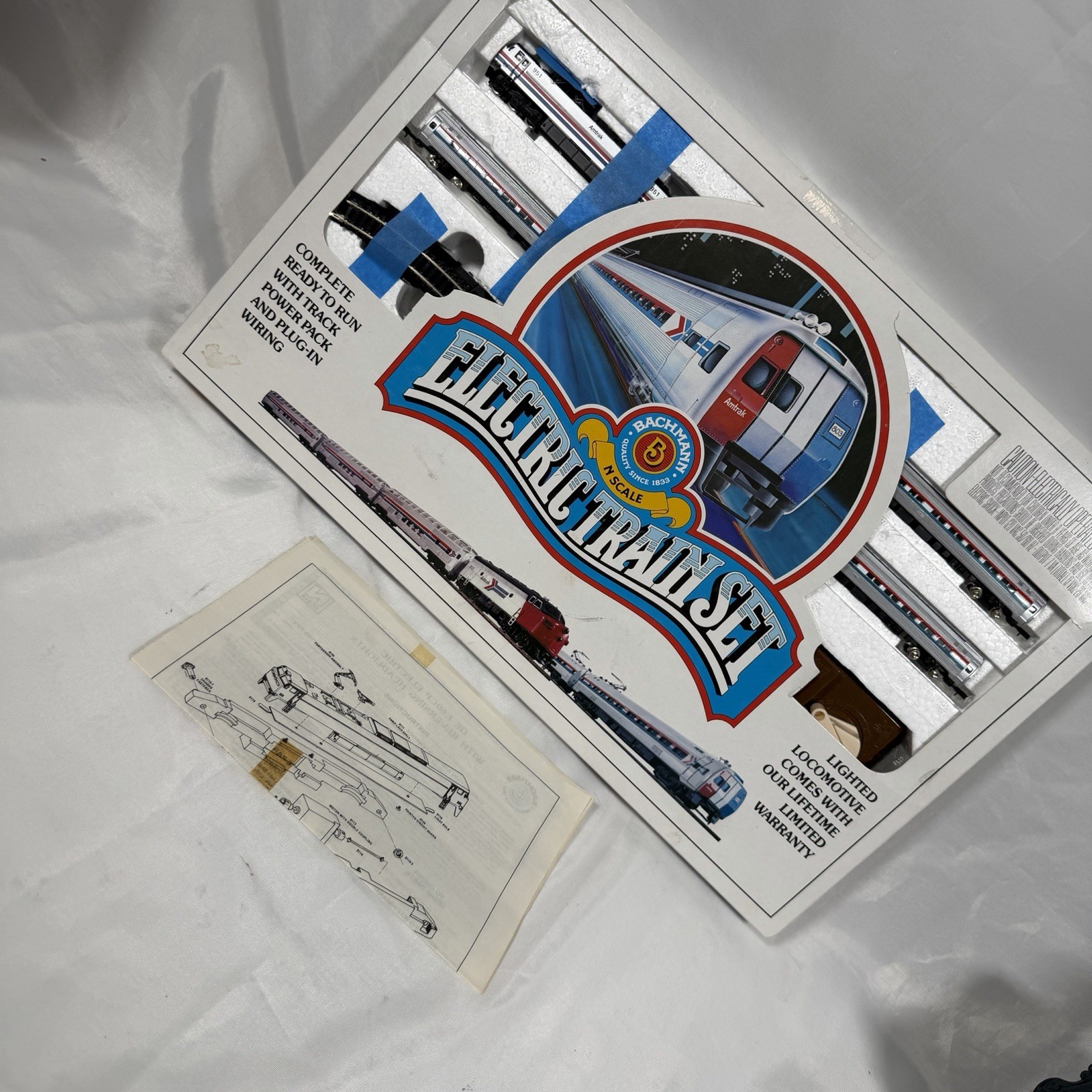 Bachmann N Scale Train Set Amtrak Lusta Chrome  24460  See Description