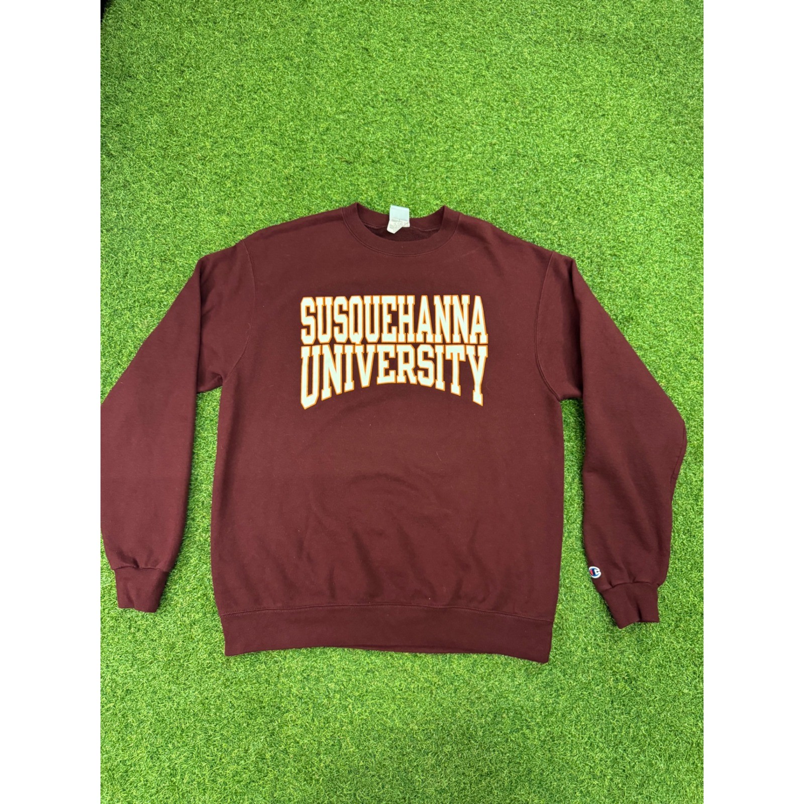 Champion Susquehanna University Sweatshirt Mens Large Maroon Crewneck Eco Fleece Champion Susquehanna University Sweatshirt Mens Large Maroon Crewneck Eco Fleece