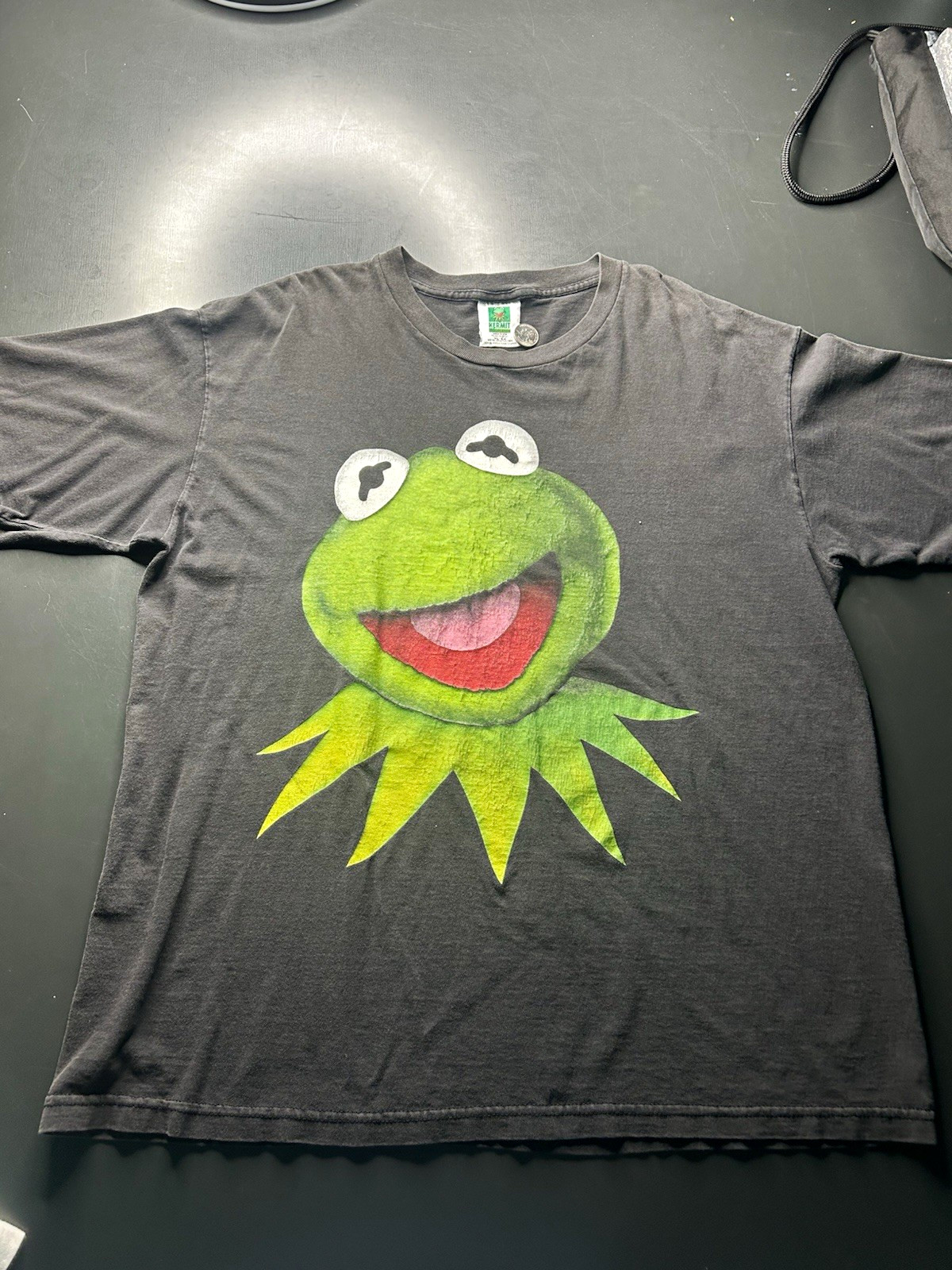 90s vintage kermit the frog single stitch Grail tee shirt Size XL 90s vintage kermit the frog single stitch Grail tee shirt Size XL