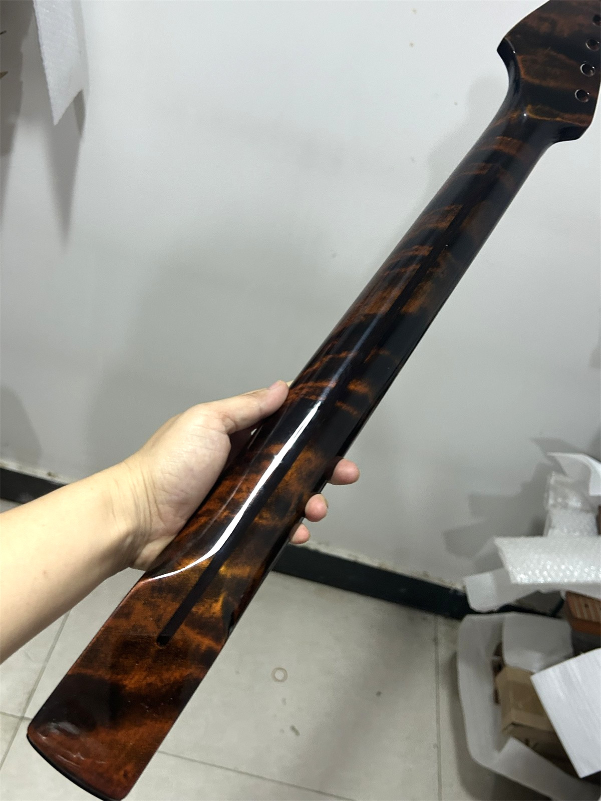 Unique color maple 22 Fret Rosewood Electric guitar Neck part Replace gloss