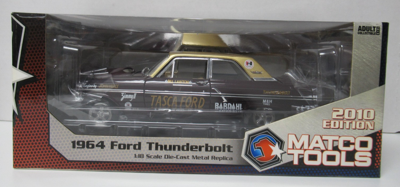 2010 ERTL Matco Tools Bob Tasca 1964 Ford Thunderbolt Bill Lawton Maroon  1:18