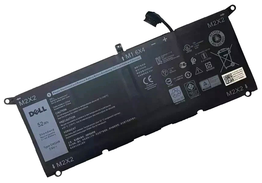 OEM Genuine 52WH DXGH8 Battery For Dell XPS 13 9370 9380 G8VCF 0H754V V48RM NEW