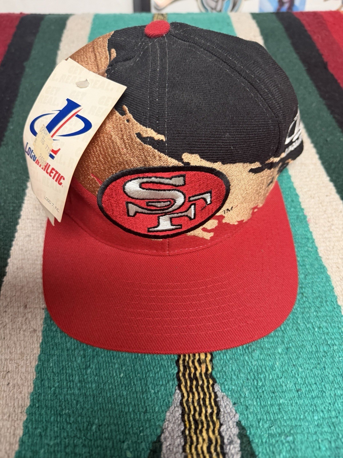 Vintage 90s San Francisco 49ers Logo Athletic Splash SnapBack Hat NWT Vintage 90s San Francisco 49ers Logo Athletic Splash SnapBack Hat NWT