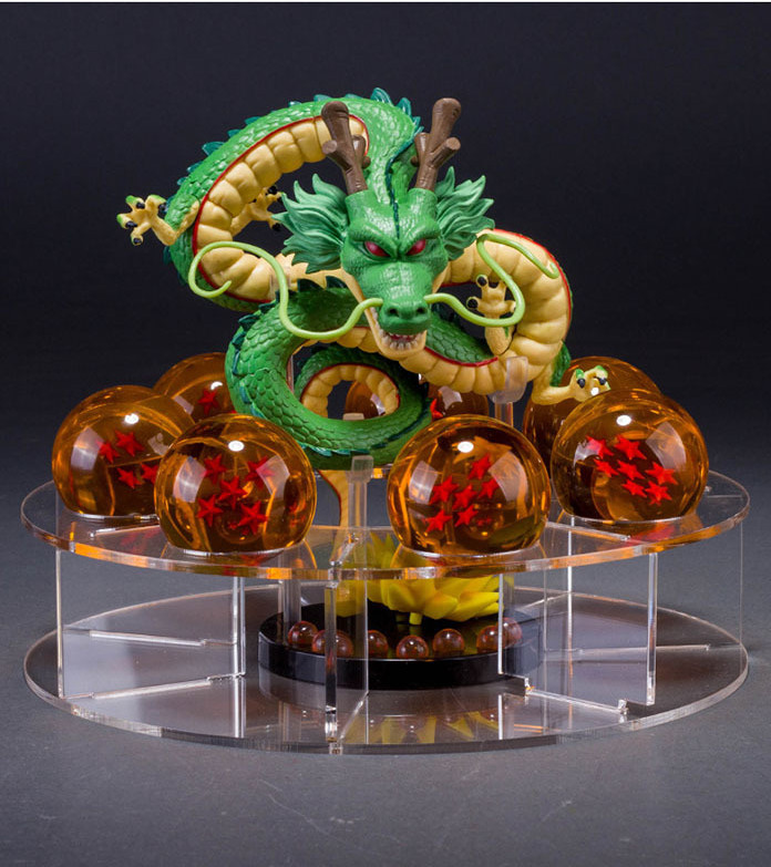 Anime Dragon with 7 balls Dragon Stereo Ball Z Stand Stars Crystal Green Anime Dragon with 7 balls Dragon Stereo Ball Z Stand Stars Crystal Green