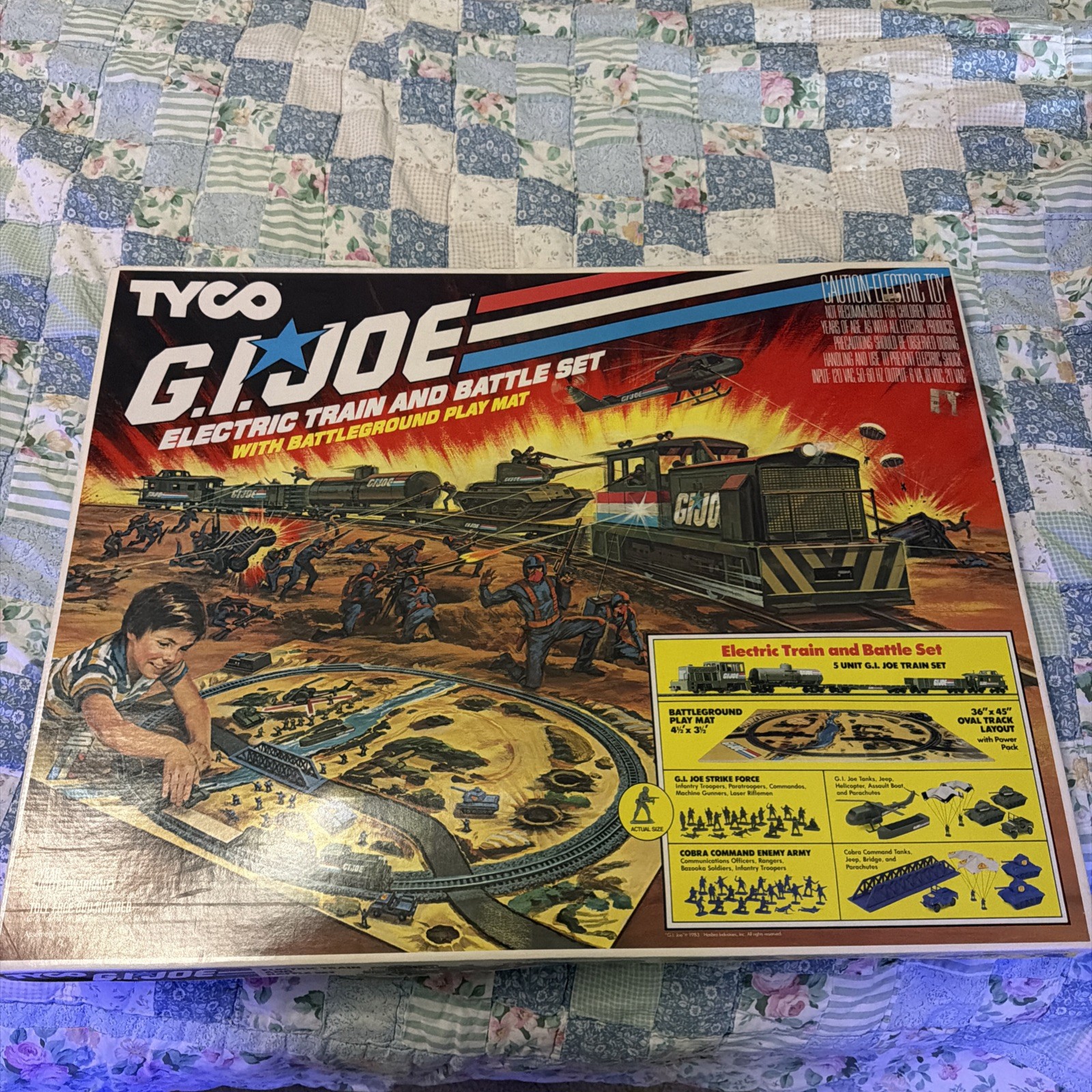 1984 GI Joe Tyco Electric Train & Battle Set HO Scale No. 7418 1984 GI Joe Tyco Electric Train & Battle Set HO Scale No. 7418