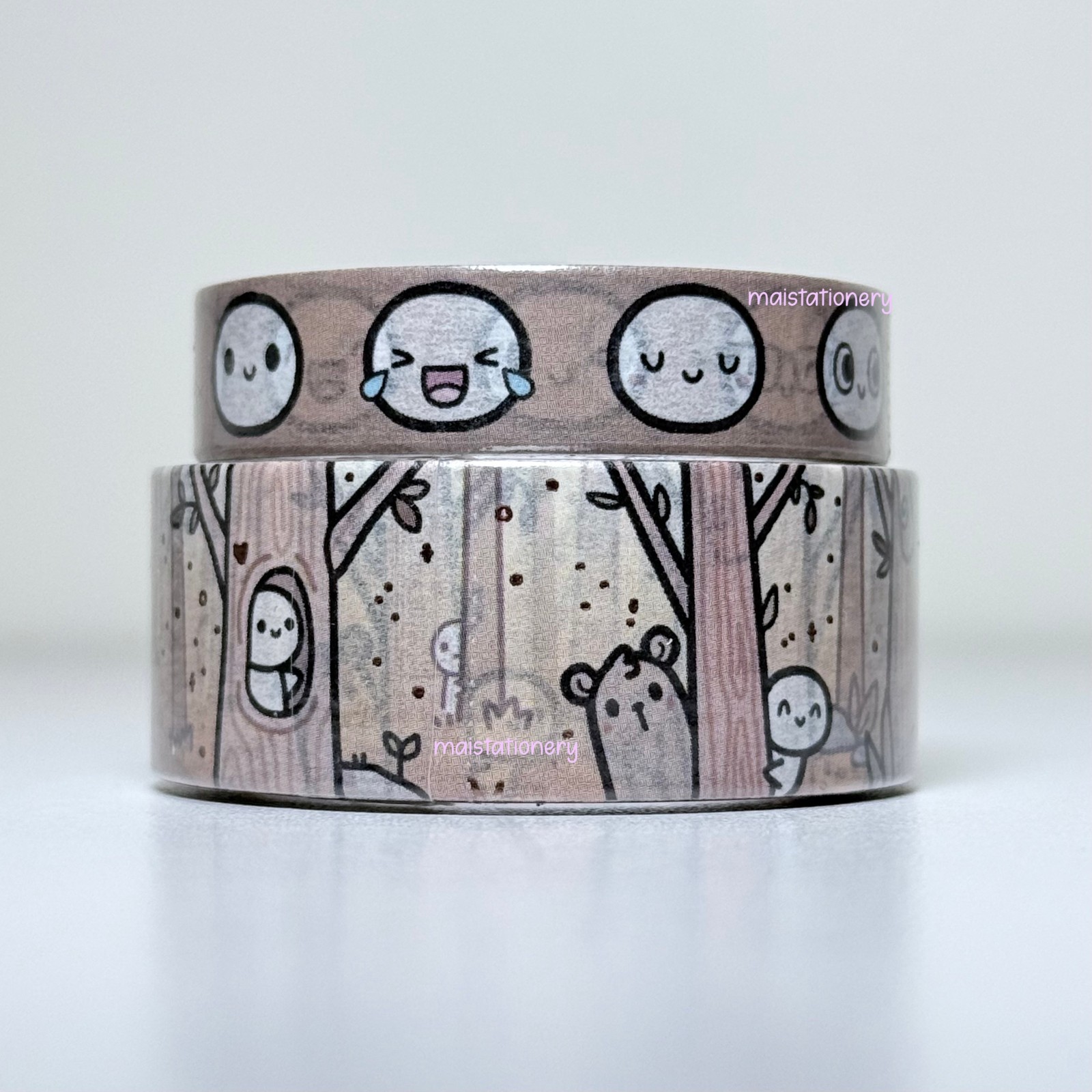 TCMC The Coffee Monsterz Co Whimsical Woods, Emoti Heads Washi Tape 2025 Q4 Sub