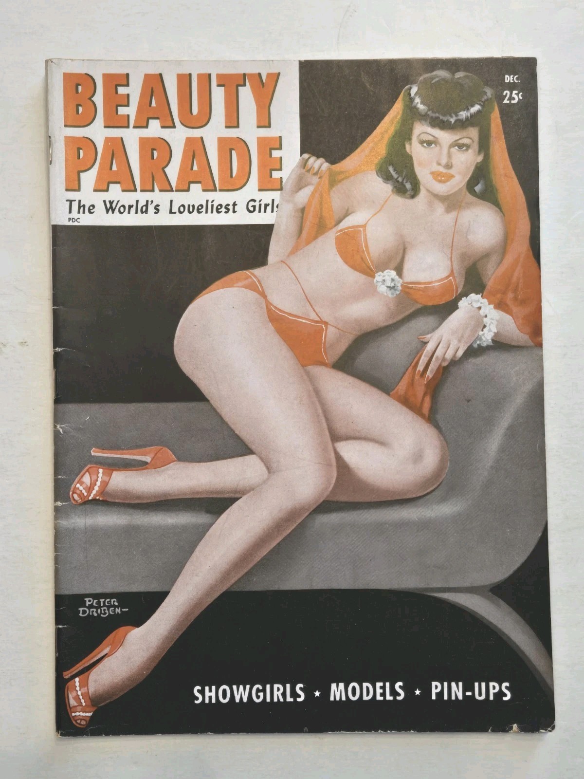 December 1947 Beauty Parade V6 #5 Peter Driben Cover Pinup Girls VG