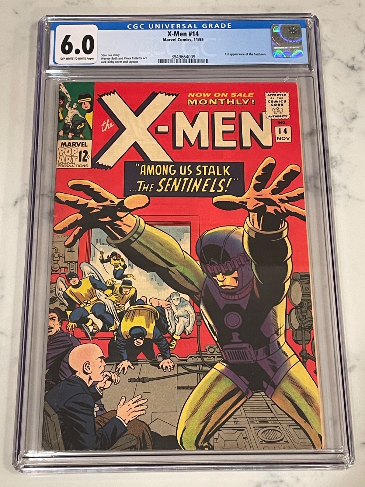 X-Men #14 CGC 6.0 OWW 1st Appearance of Sentinels