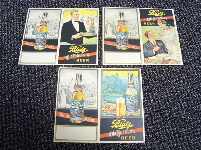 Circa 1930s Blatz Old Heidelberg Pamphlets - Set of 3 - Milwaukee – Minty Circa 1930s Blatz Old Heidelberg Pamphlets - Set of 3 - Milwaukee – Minty