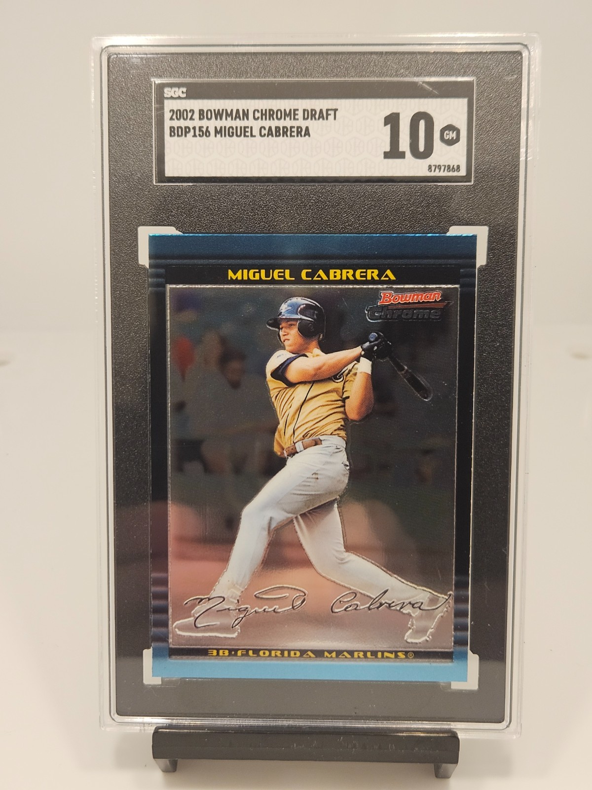 2002 Bowman Chrome Draft Picks & Prospects - Miguel Cabrera #BDP156 SGC 10
