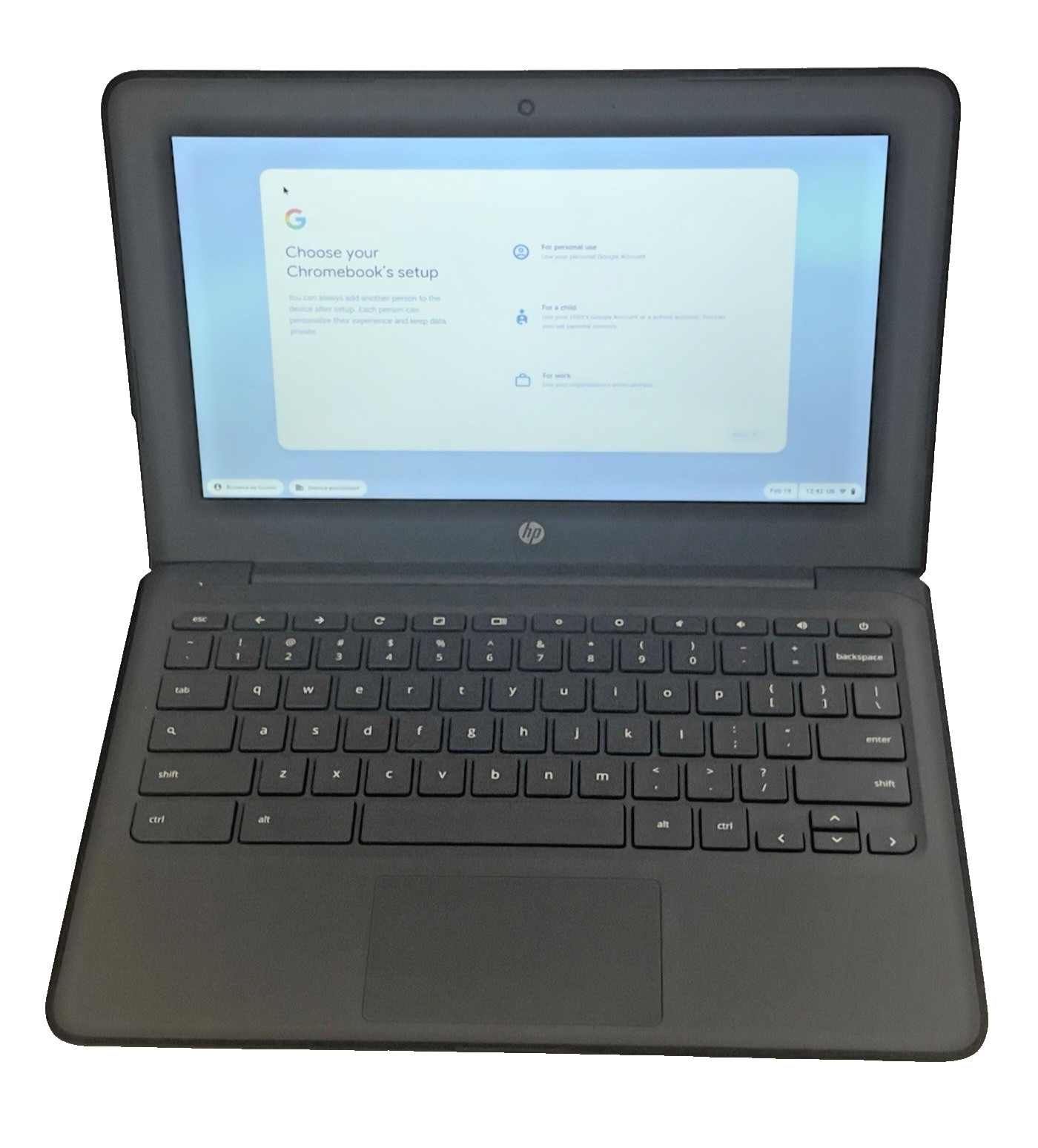 HP Chromebook 11A G6 EE AMD A4-9120C APU 2.4GHz 4GB Ram 16GB Chrome OS- GRADE C