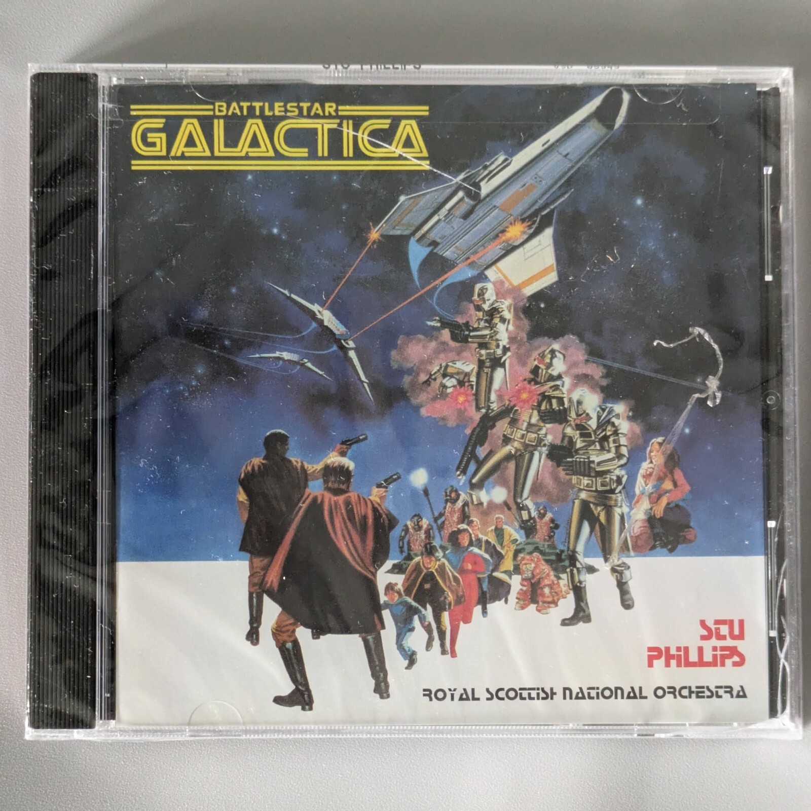NEW Battlestar Galactica Soundtrack CD Stu Phillips Royal Scottish Orchestra NEW Battlestar Galactica Soundtrack CD Stu Phillips Royal Scottish Orchestra