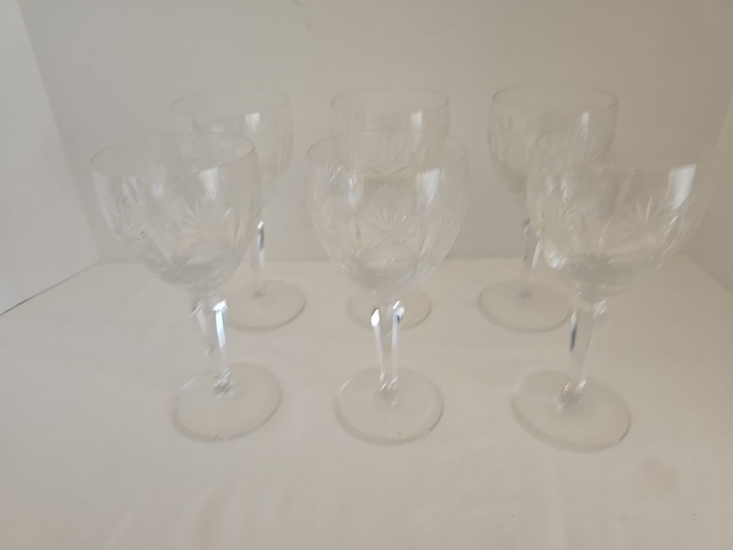 6 Lyngby Heidelberg Mouth Blown Crystal 6\