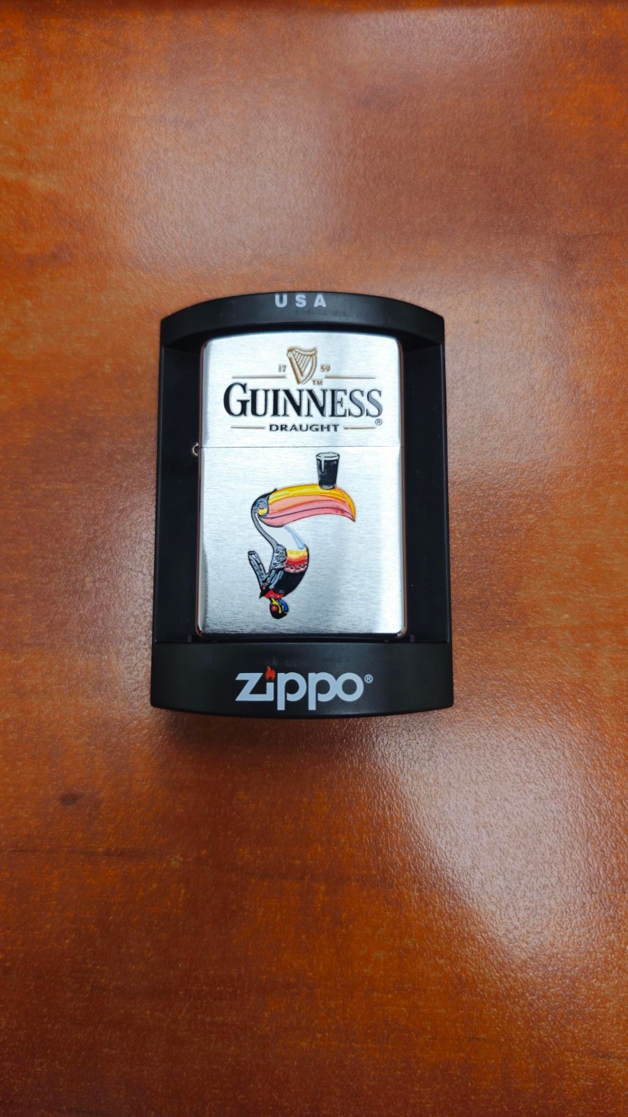 Zippo Guinness Draught Lighter - Iconic Toucan Design limited edition new Zippo Guinness Draught Lighter - Iconic Toucan Design limited edition new