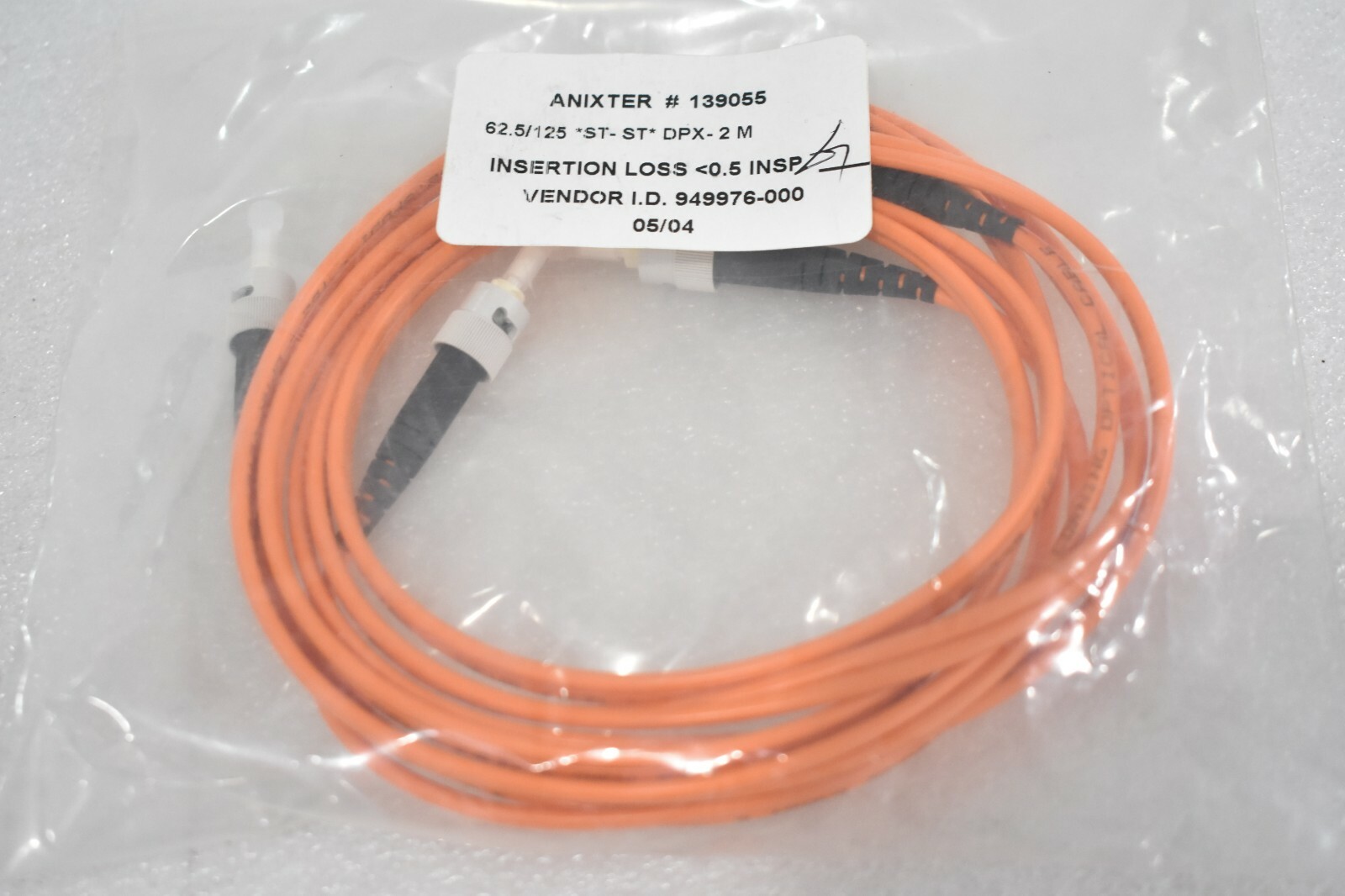 ANIXTER 139055 COMPULINK STCSTCD2 62.5/125 ST-ST DPX-2M