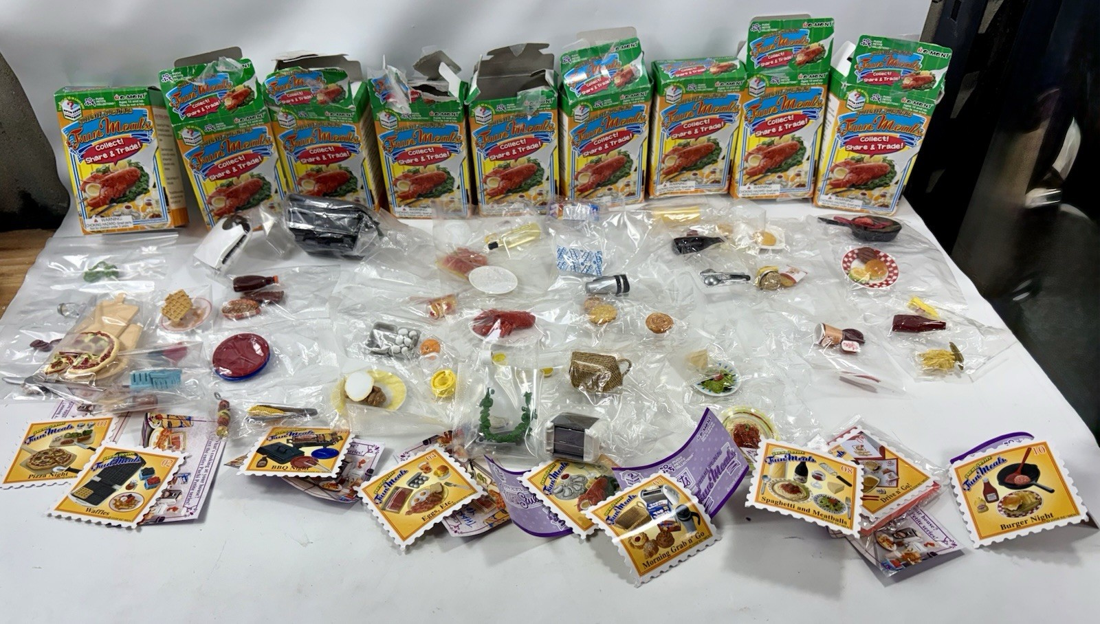 Vintage Re-Ment Puchi Petite FUN MEALS Miniature Food Set Lot 9/10 (2006/2007)