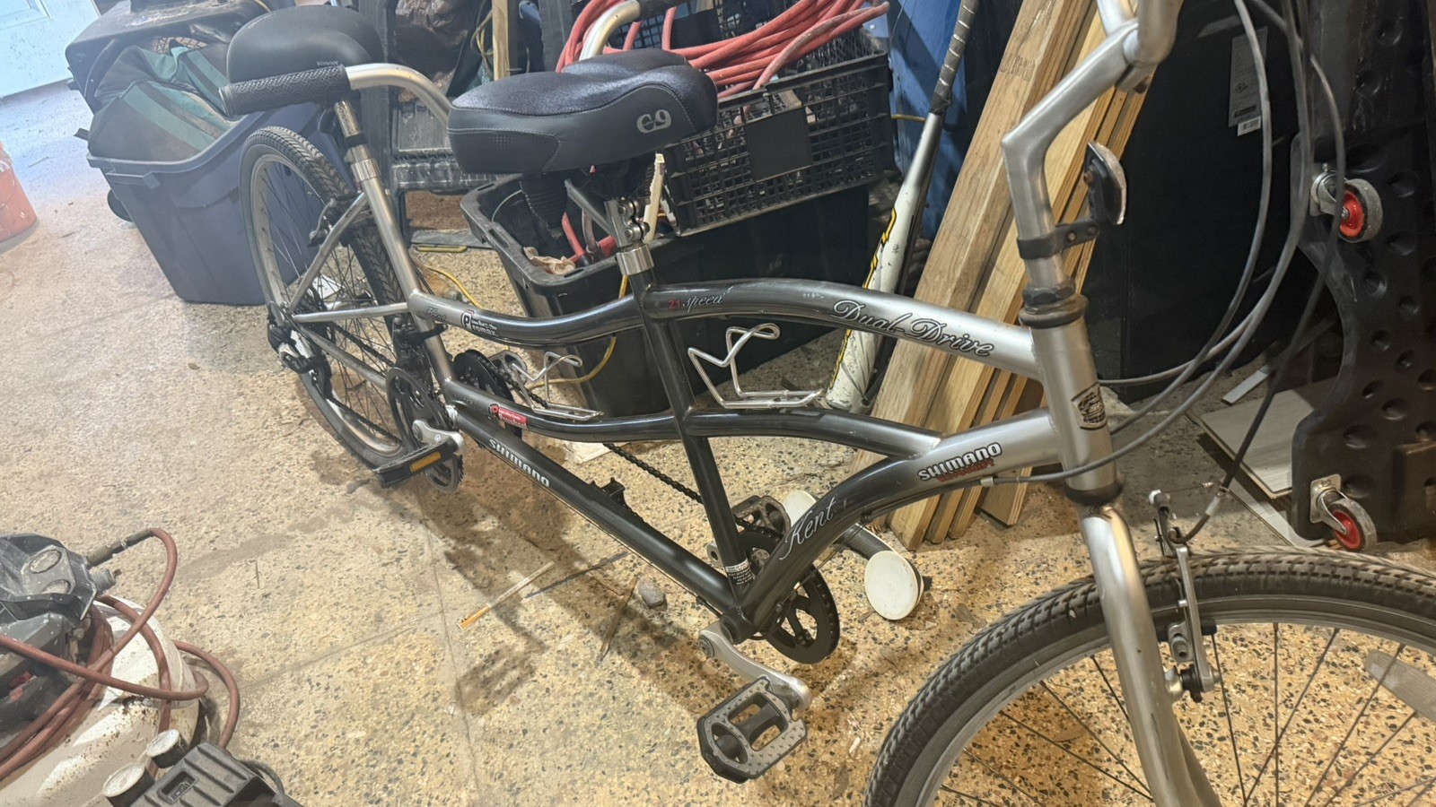 Kent Northwoods Dual Drive Tandem Bicycle - Silver