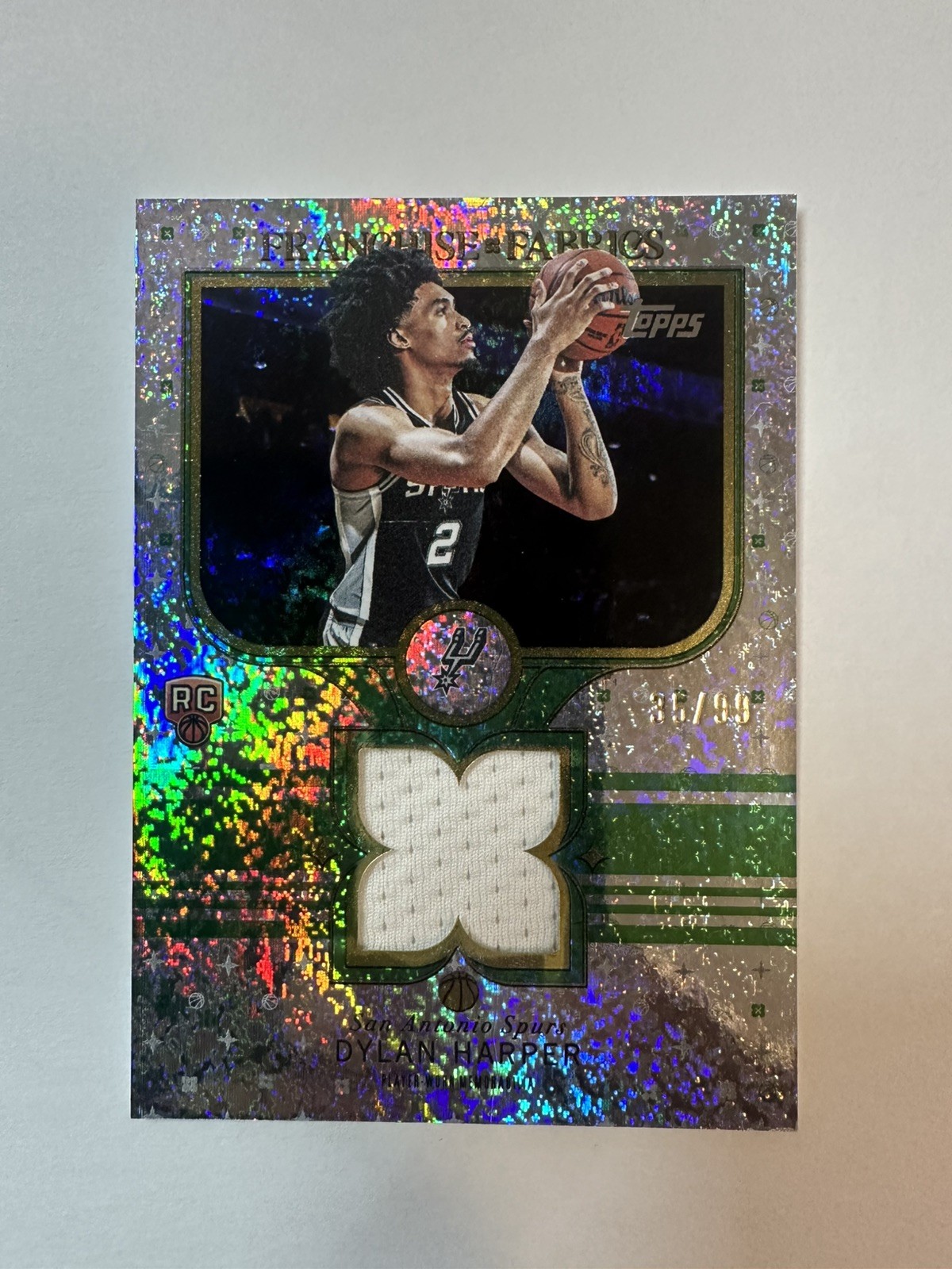 2025 topps franchise fabrics dylan harper /99