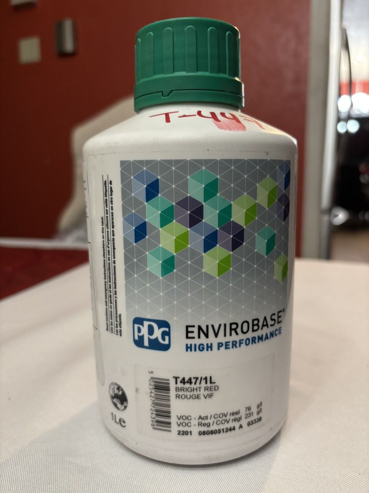 PPG Envirobase T447 Bright Red 1 Liter 