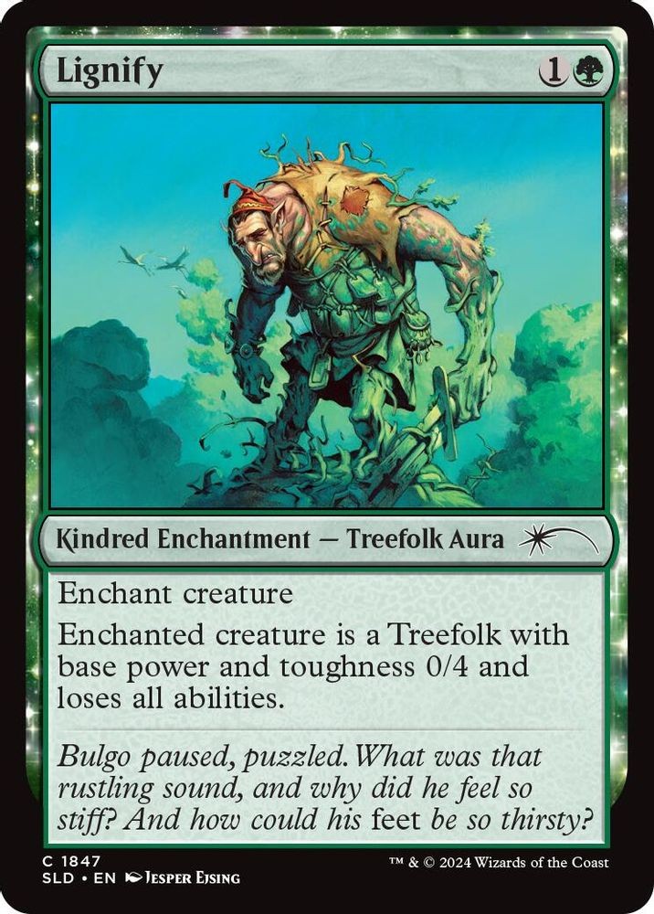 2026 Magic: The Gathering: SLD - Lignify (1847) (#1847, Common, Near Mint)