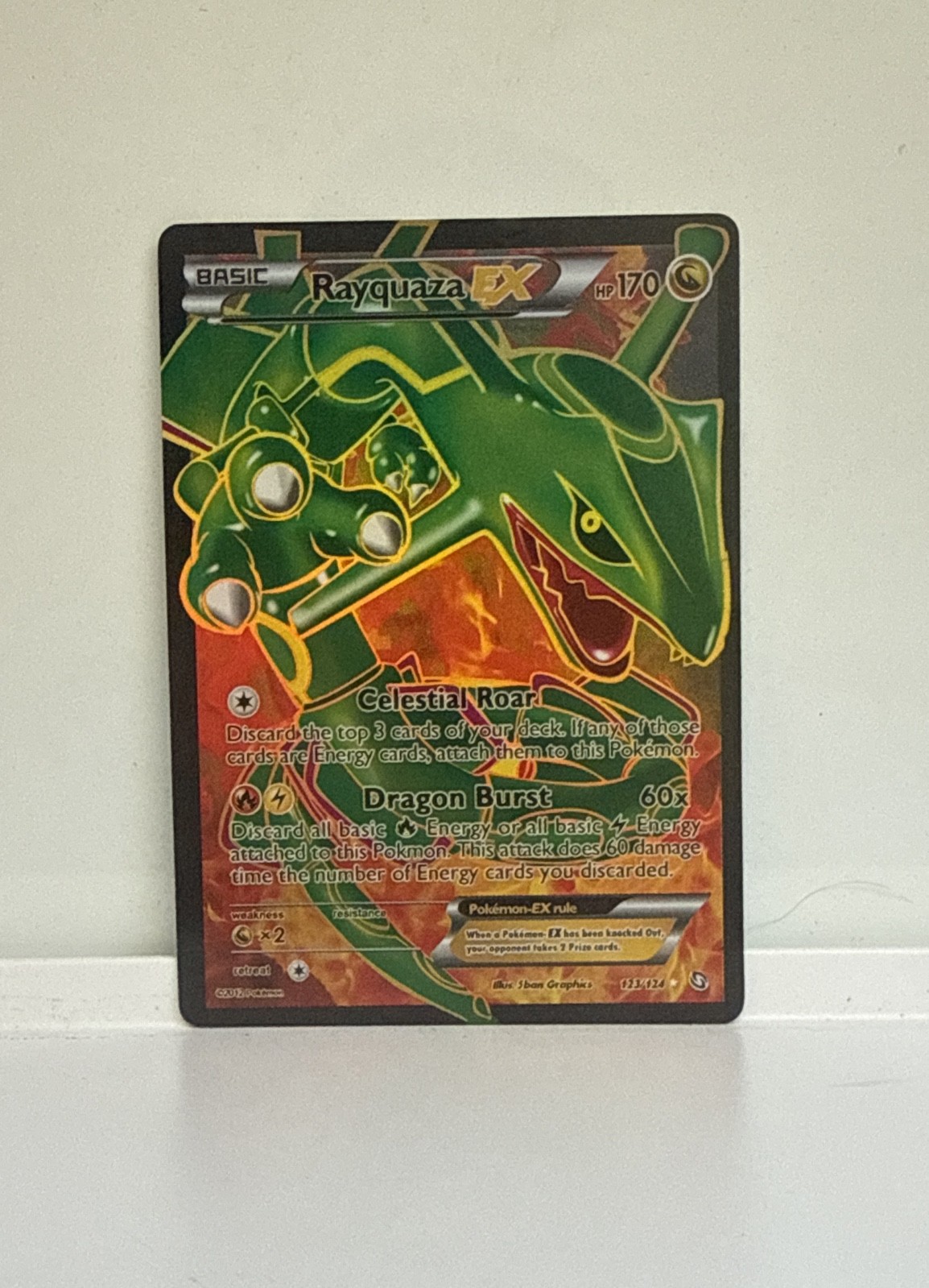 Rayquaza EX (123 Full Art) 123/124 Dragons Exalted Holo
