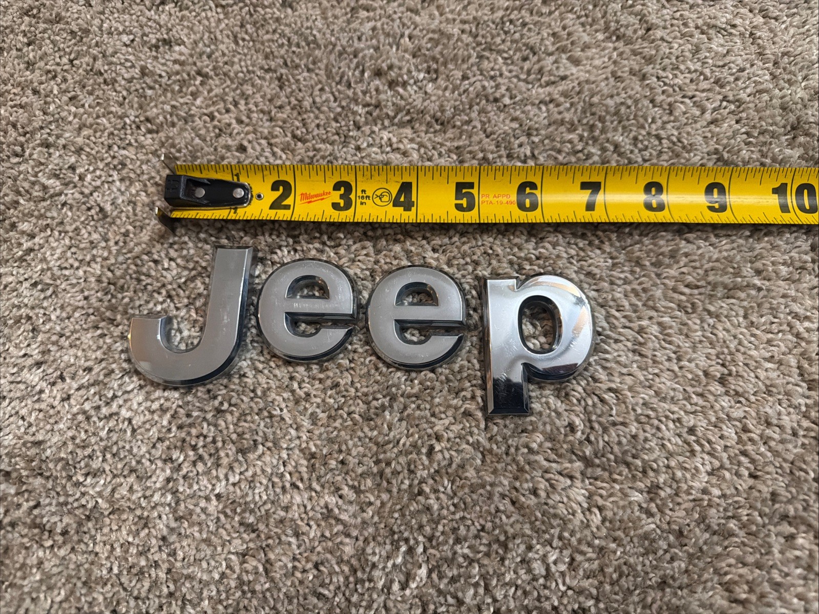 Jeep emblem letters badge symbol Patriot Wrangler OEM Factory Genuine Stock