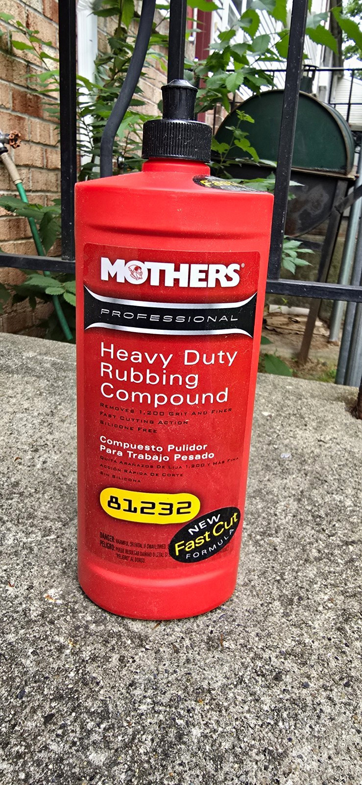 Mothers Professional Heavy Duty Rubbing Compound Fast Cut Formula 32 oz - 81232