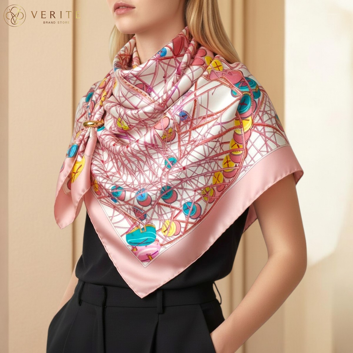 RARE VINTAGE HERMES Silk Scarf \