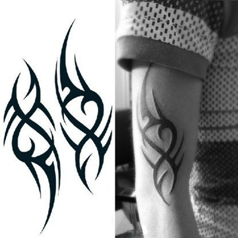 MenTemporary Tattoos Body Arm Tattoo Sticker Half Sleeve Fake Waterproof US