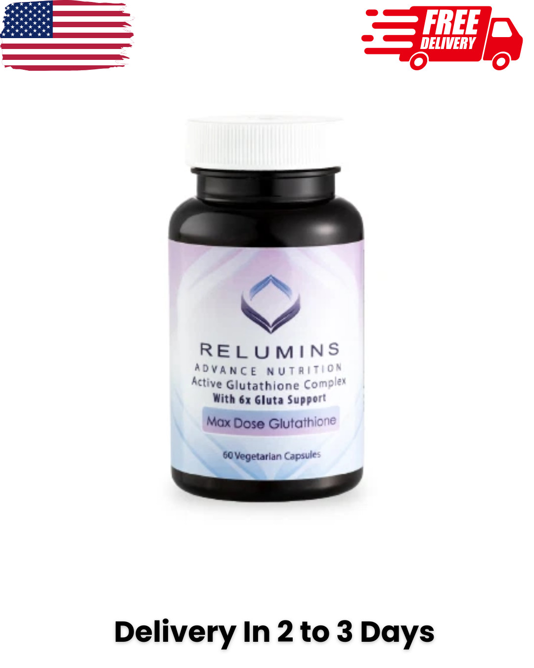 Relumins Advance White Active Glutathione Complex w/ 6x Boosters - 60 caps - NEW