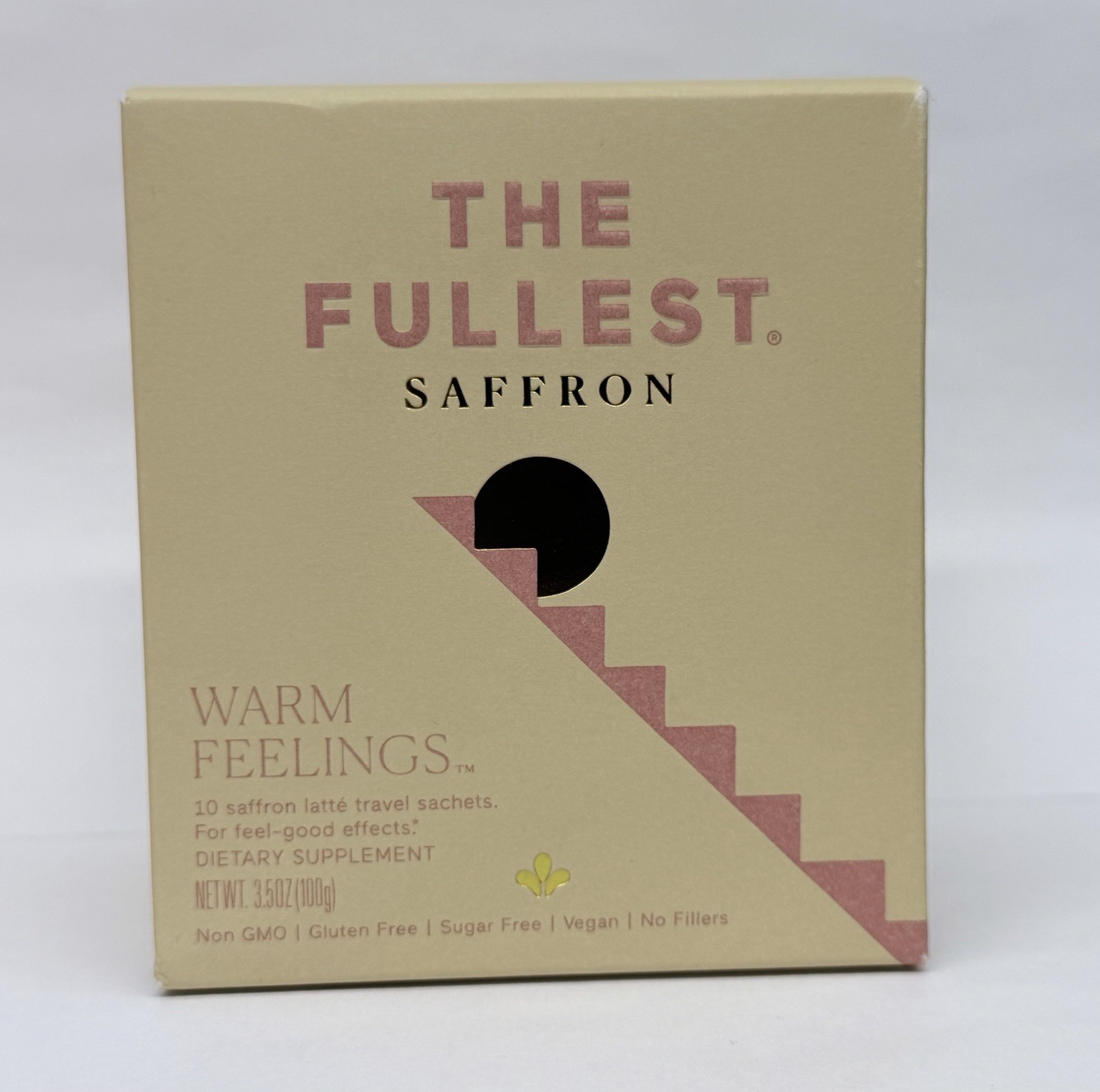 The Fullest Warm Feelings 10 Saffron Latte Travel Sachets NIB Gluten Free Vegan
