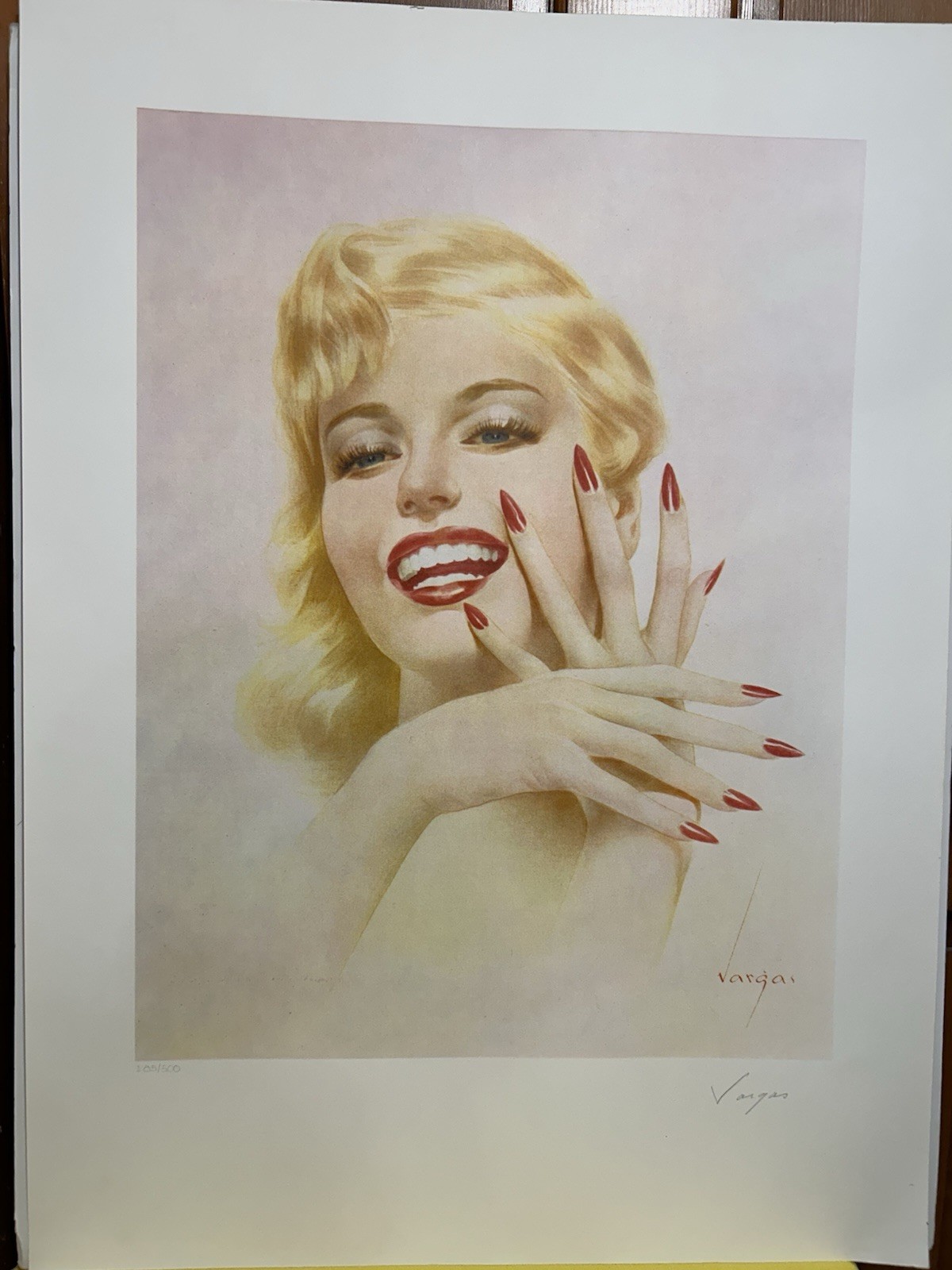 ALBERTO VARGAS 1979 ~ MARILYN~ LITHOGRAPH COA # I 85 /500 SIGNED PROXY AUTHENTIC