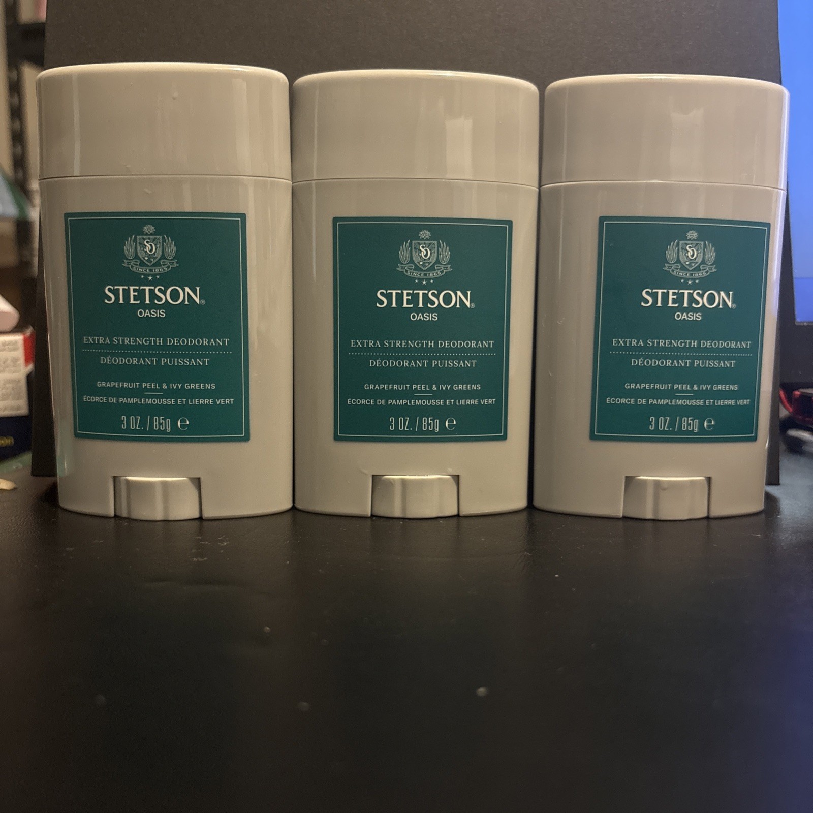 Stetson Men\'s Deodorant Pack 3 Extra Strength Aluminum Free Oasis Scent Stetson Men\'s Deodorant Pack 3 Extra Strength Aluminum Free Oasis Scent