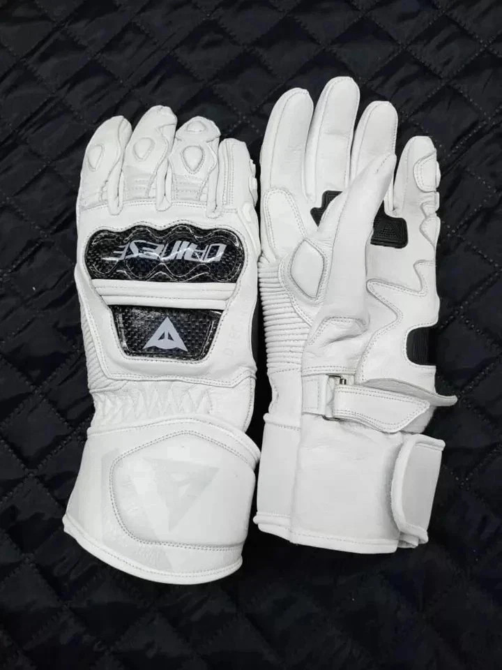 Dainese Druid 3 gloves White Motorcycle Racing Leather Gloves 