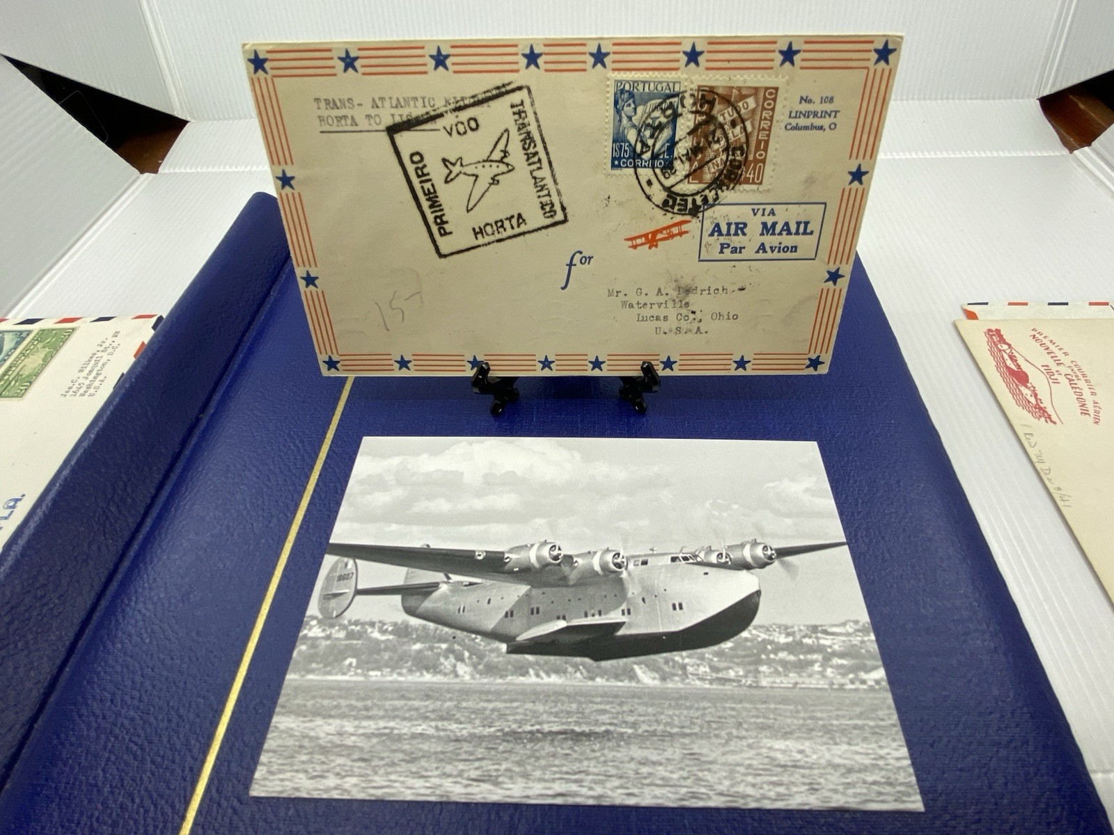FIRST Flight Trans-Atlantic to Horta, May. 21, 1939, on to Lisbon, Portugal.