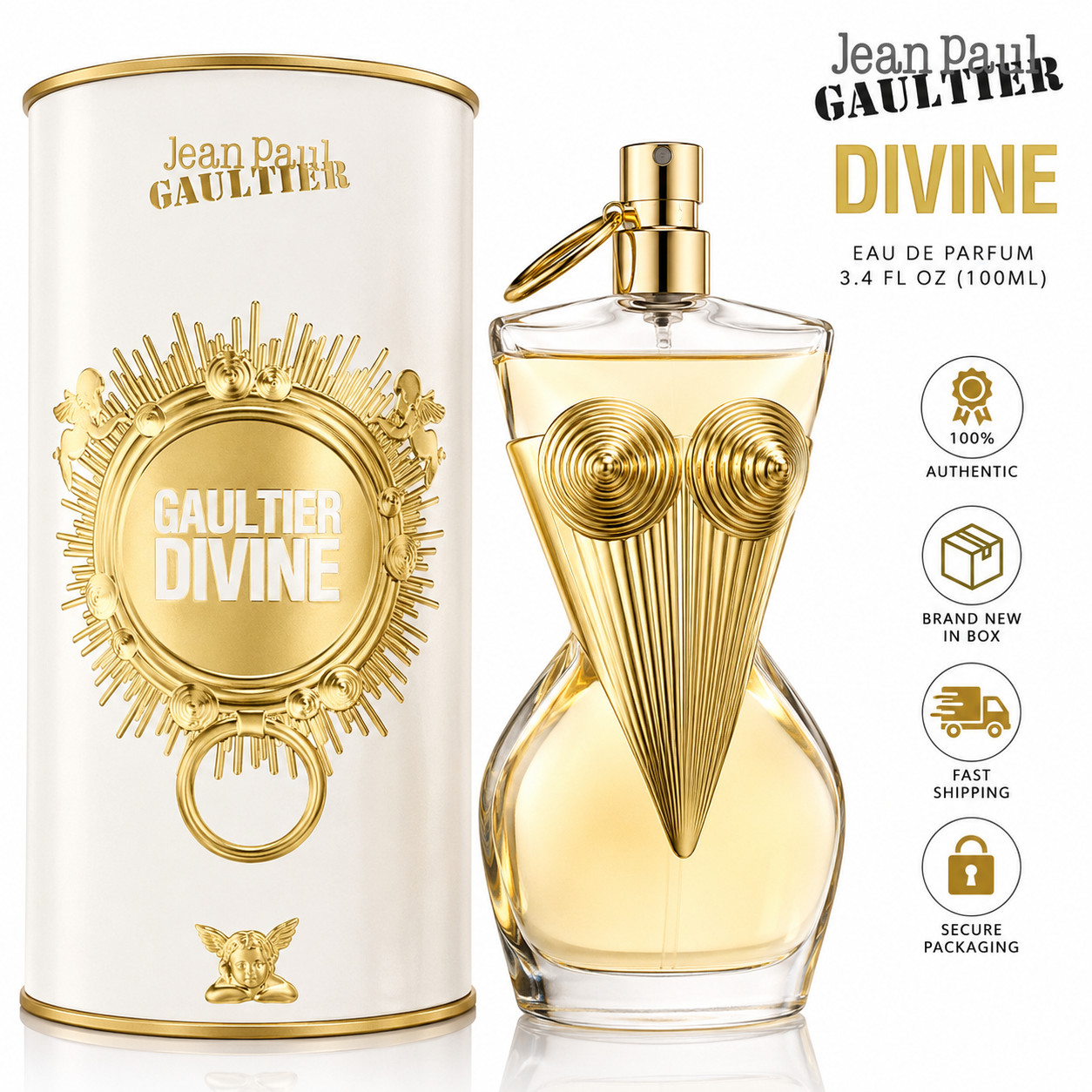 JPG Gaultier Divine by Jean Paul Gaultier 3.4 oz EDP Perfume Women New