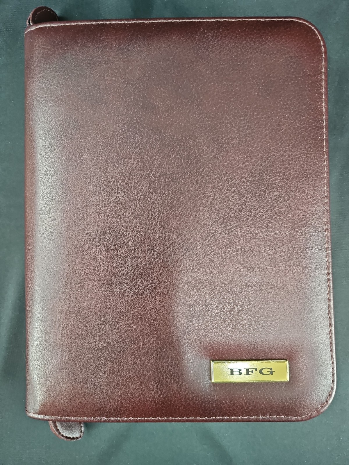 Day-Timer Armrohide 7 Ring Burgandy Binder All Around Zipper 8 X 10.5 - 1994 NEW