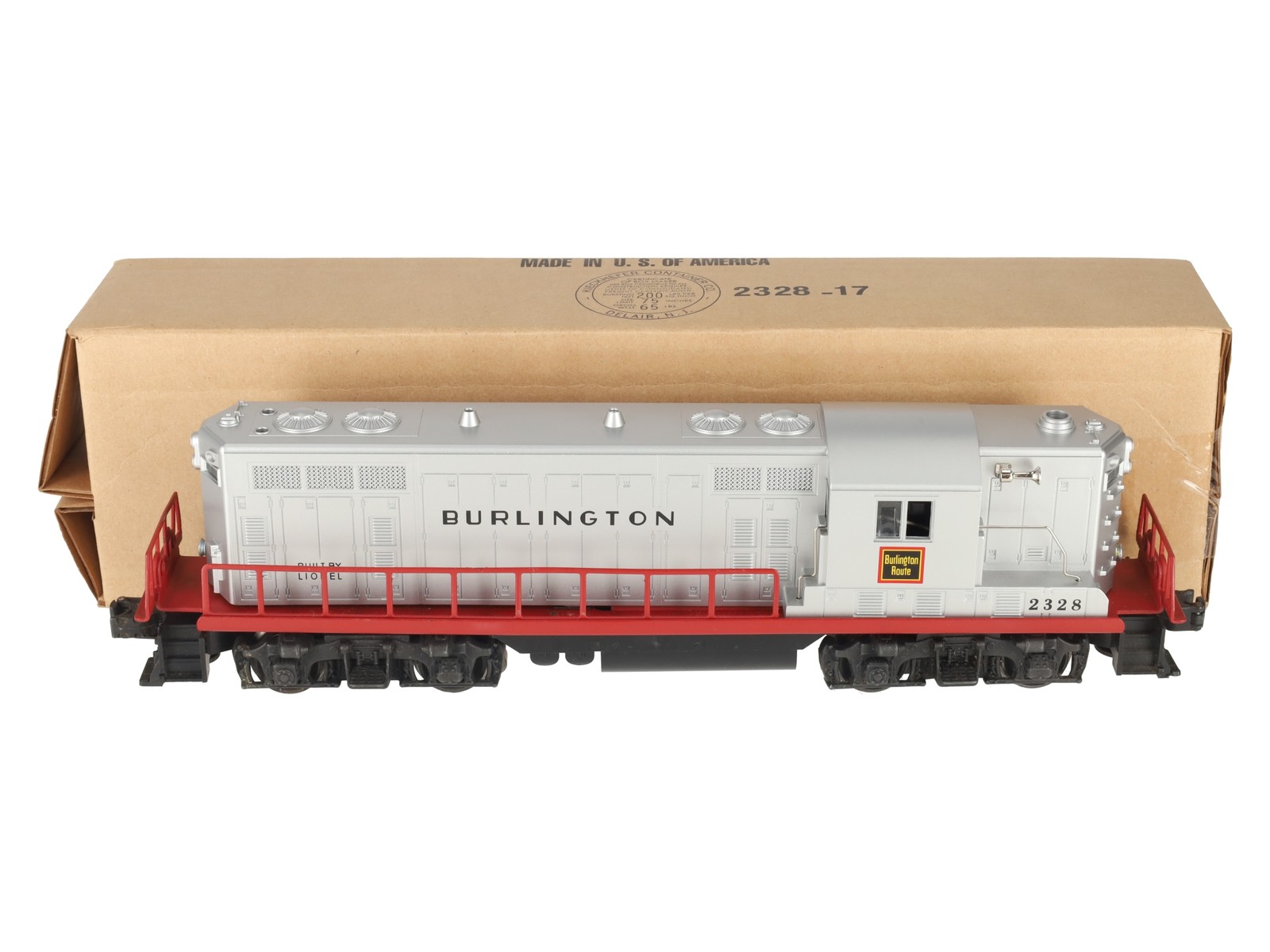 Lionel 2328 Vintage O Burlington GP-7 Powered EMD Diesel Locomotive