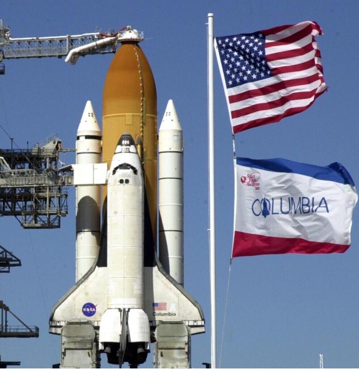 Authentic Official NASA Space Shuttle Columbia 4x6 Nylon Flag Rare Collectors Authentic Official NASA Space Shuttle Columbia 4x6 Nylon Flag Rare Collectors