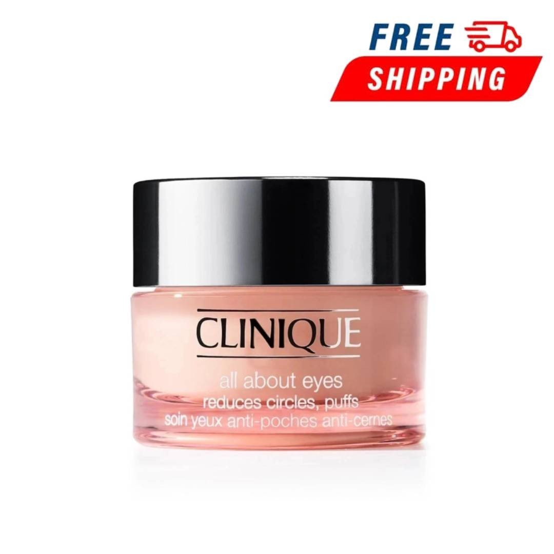 Clinique All About Eyes Reduces Circles, Puffs 0.5oz/15ml Eye Cream New