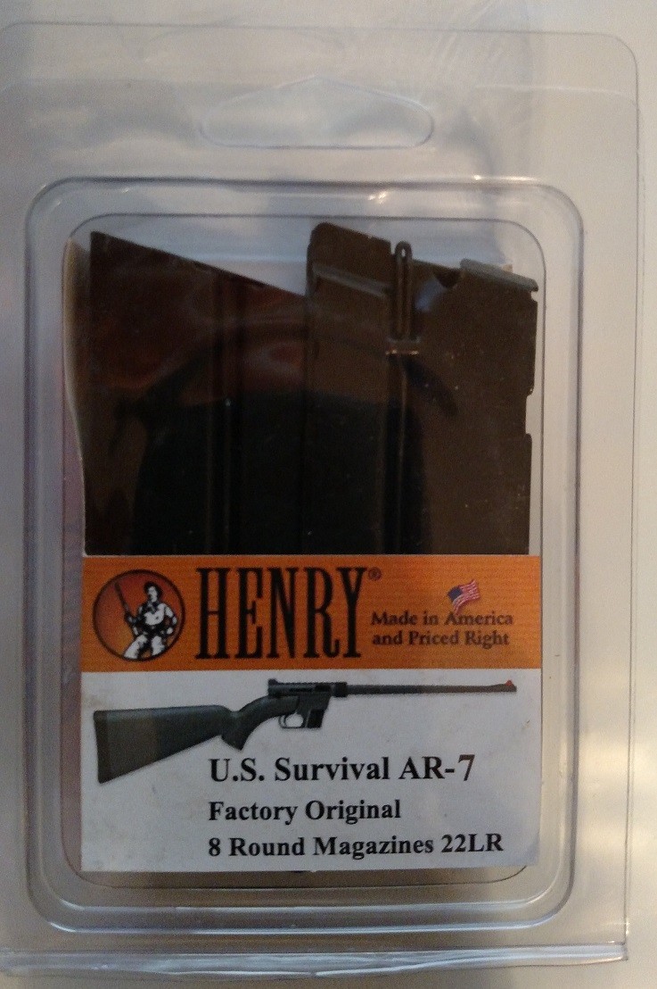 Henry US Survival Rifle 8 Round Magazine .22 LR 8rd Mag #HS15 Factory NEW 2 Pack