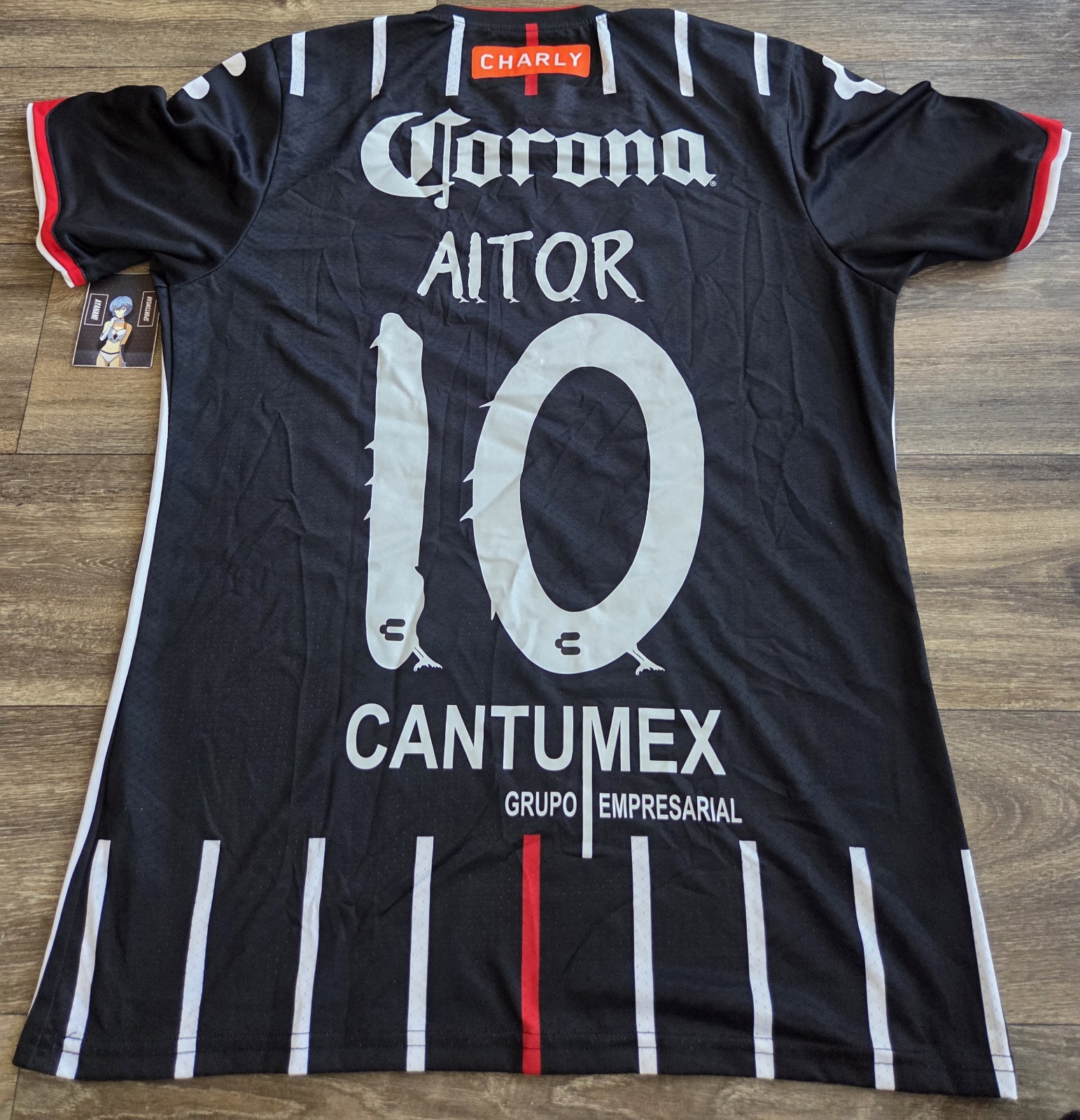 Charly Club de Cuervos Netflix Aitor Futbol Soccer Jersey Mens Size Large 