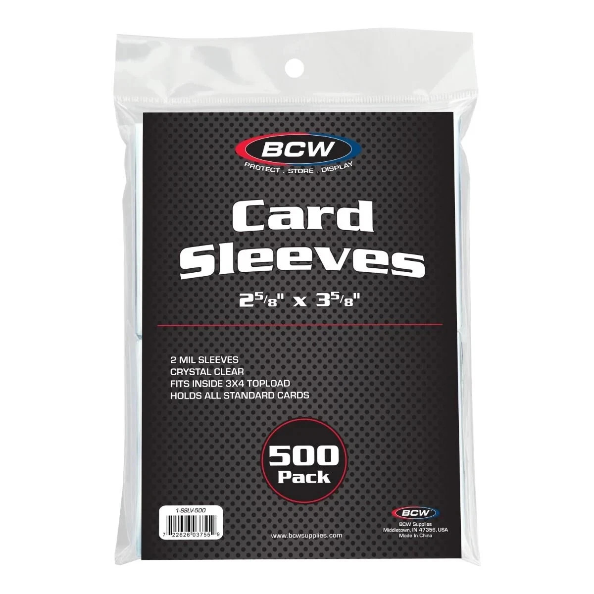 BCW Card Sleeves 500 Pack Clear Penny Sleeves Fits Toploaders TCG Card Sleeves BCW Card Sleeves 500 Pack Clear Penny Sleeves Fits Toploaders TCG Card Sleeves