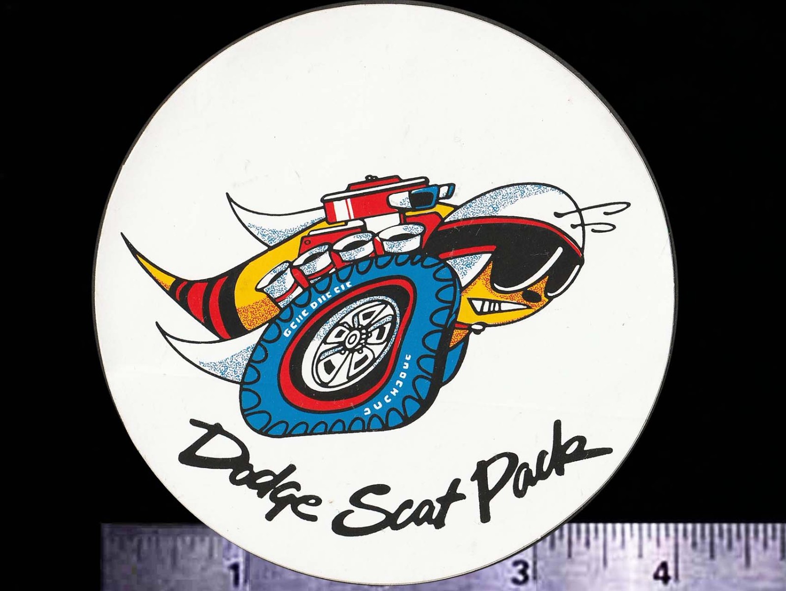 DODGE Scat Pack Super-Bee - Original Vintage 60’s 70\'s Racing Decal/Sticker NHRA DODGE Scat Pack Super-Bee - Original Vintage 60’s 70\'s Racing Decal/Sticker NHRA