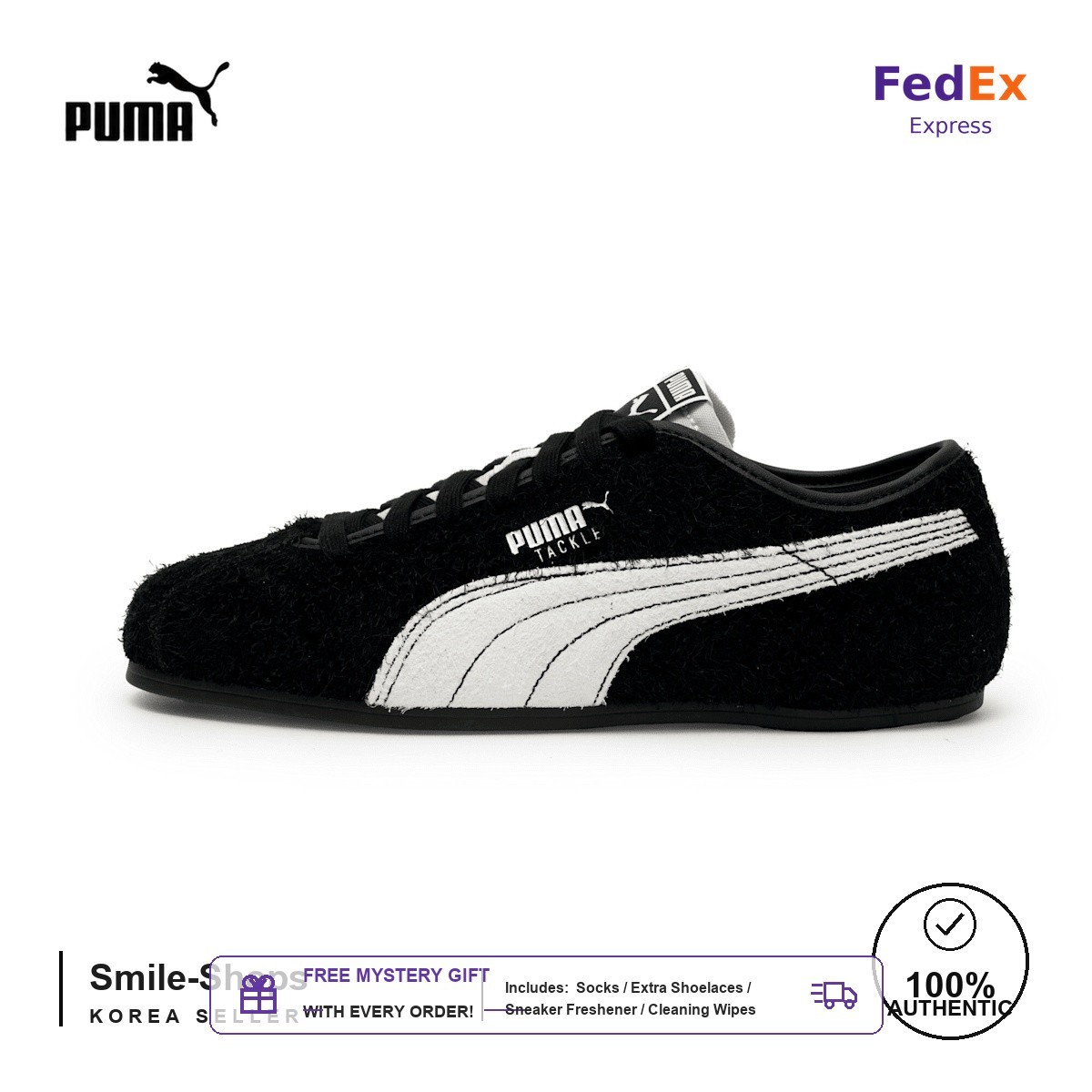 PUMA PUMA TACKLE HERITAGE PUMA BLACK 408780-02 Expeditedship