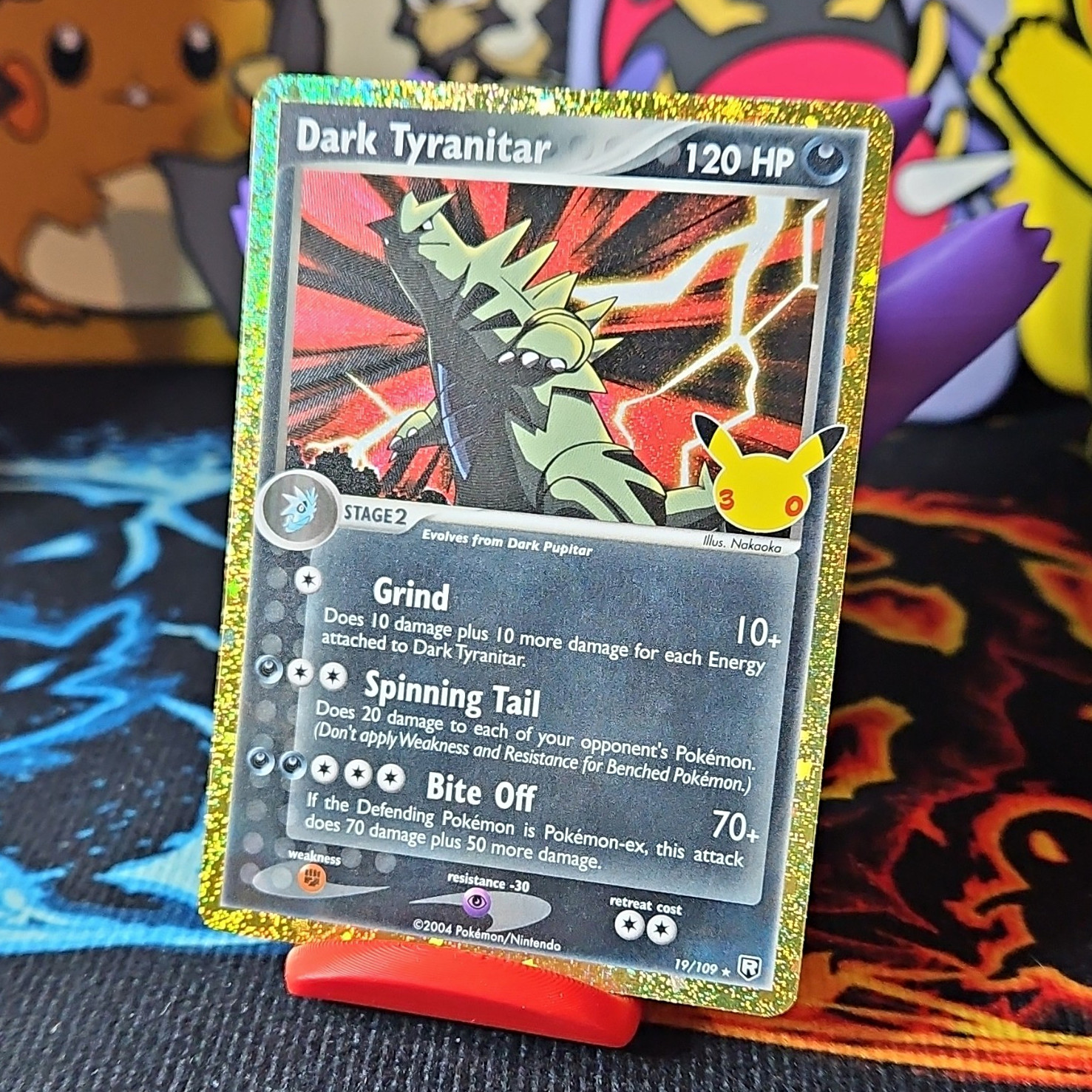 🔥 Dark Tyranitar 19/109 Holo Rare 120 HP Team Rocket 30th Anniversary English 🔥 Dark Tyranitar 19/109 Holo Rare 120 HP Team Rocket 30th Anniversary English